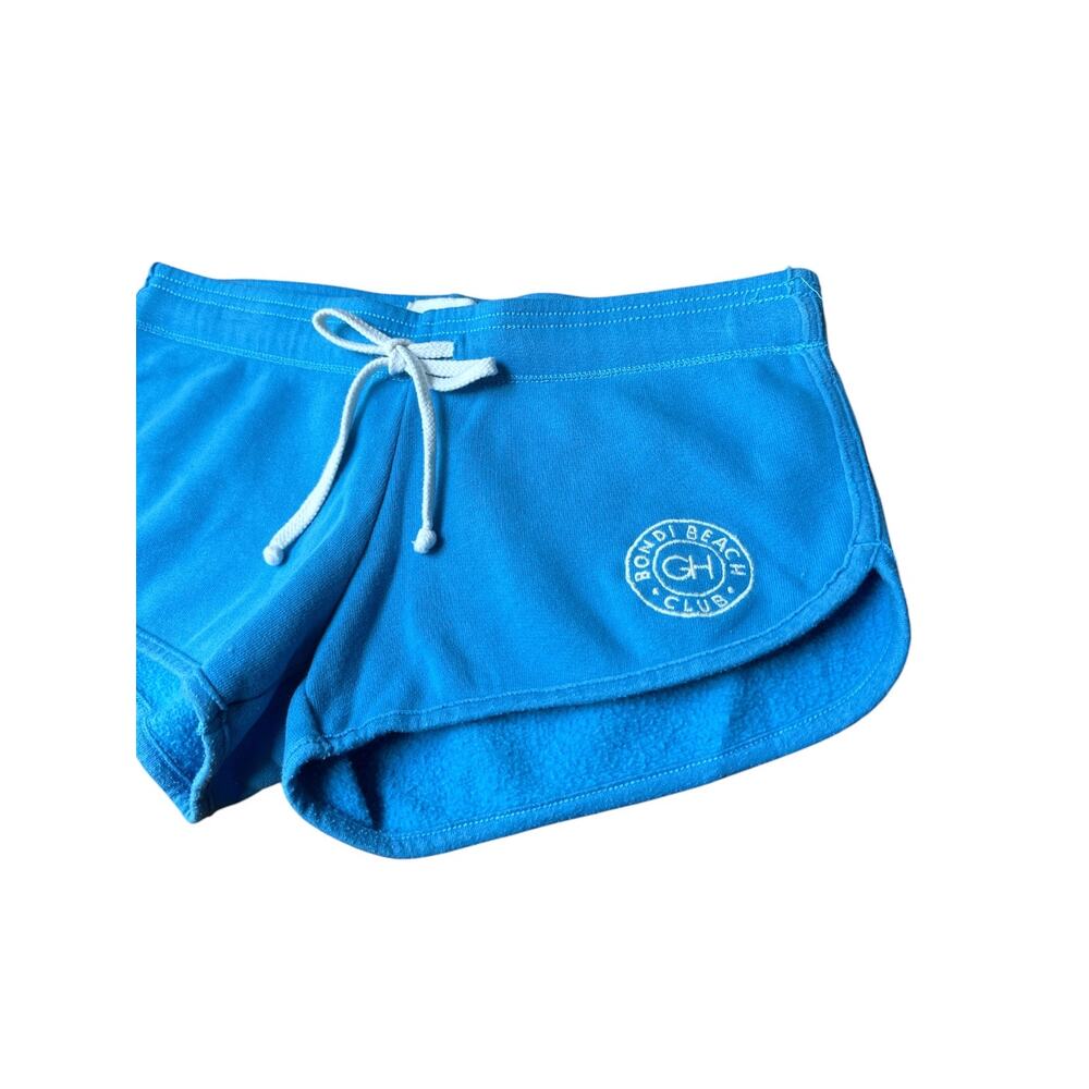 Gilly Hicks Shortie Shorts Low Rise Curved Hem, Size XS, Blue - Picture 4 of 5